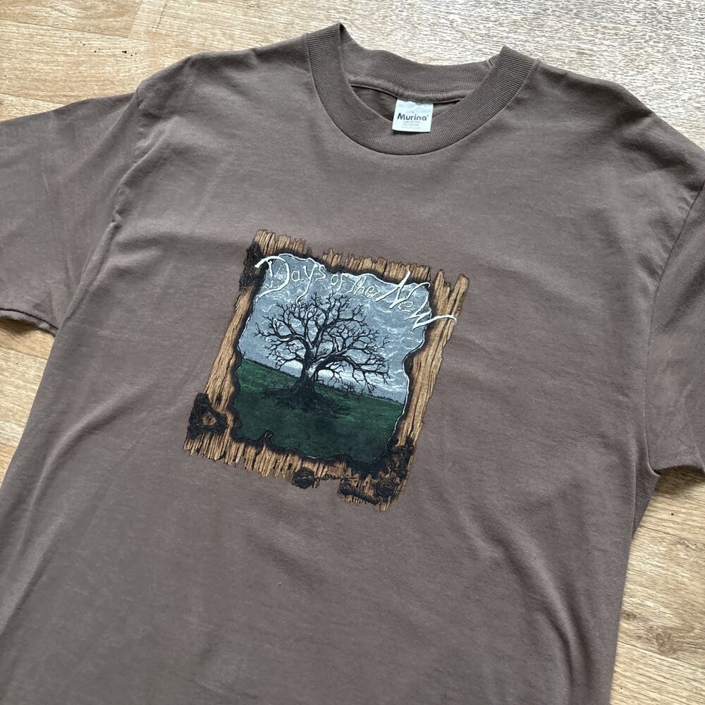 Vintage Days of the New Band Shirt Large Short Sleeve Fan Club Grunge Music Tour